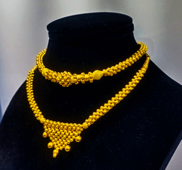 22K Gold Galsari Necklace for Women's - Image 3