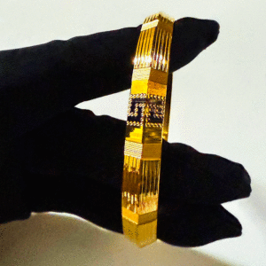 Classic Solid 22K Gold Men's Bangle