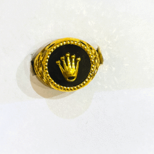 22K Pure Gold Men's Ring – Classic Design