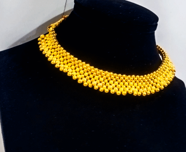 Traditional 22K Pure Gold Galsari Necklace for Women's - Image 2