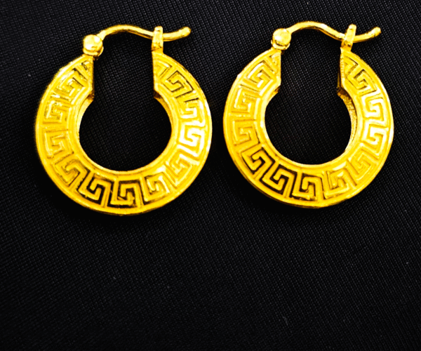 Modern Touch 22K Gold Bali Earrings For Women's