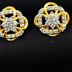 Handcrafted 22 Carat Gold Ear Tops