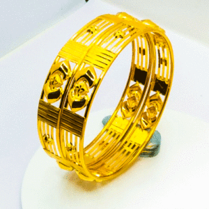 Modern Design 22K Pure Gold Bangles for Women