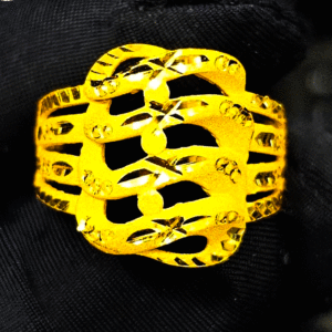 Elegant 22K Designer Gold Ring