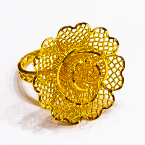 Stylish Look 22K Gold Ring For Women's