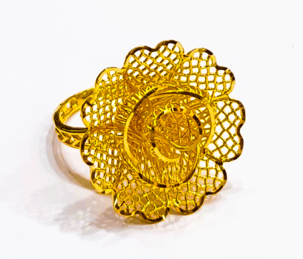 Stylish Look 22K Gold Ring For Women's