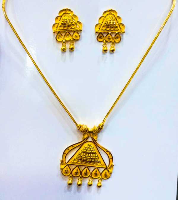 Elegant 22K Pure Gold Kanthi Set for Women