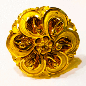 Minimalist 22K Pure Gold Ring For Women's