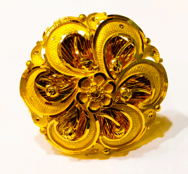 Minimalist 22K Pure Gold Ring For Women's