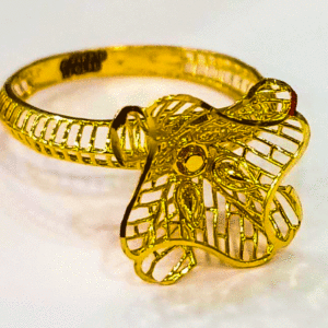 Festive Attire 22K Gold Ring For Women's
