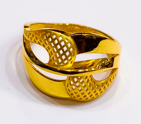 Lightweight 22K Pure Gold Ring For Women's