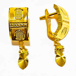 22K Gold Bali Earrings For Women's