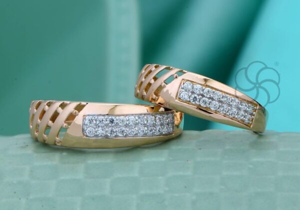 18K Rose Gold Wedding Bands