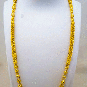 Handcrafted 22K Pure Gold Chain for Men's