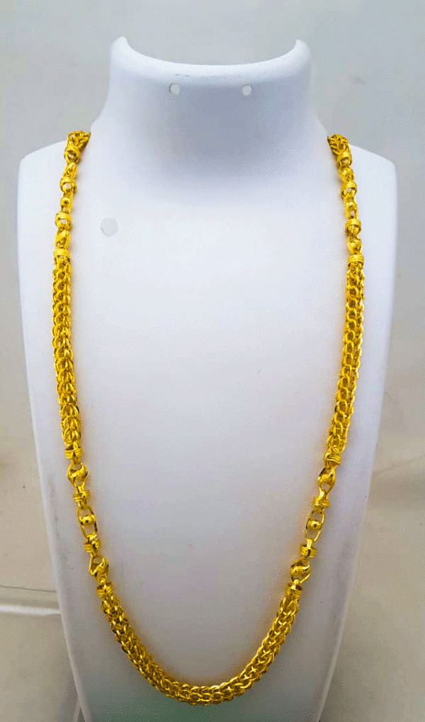 Handcrafted 22K Pure Gold Chain for Men's
