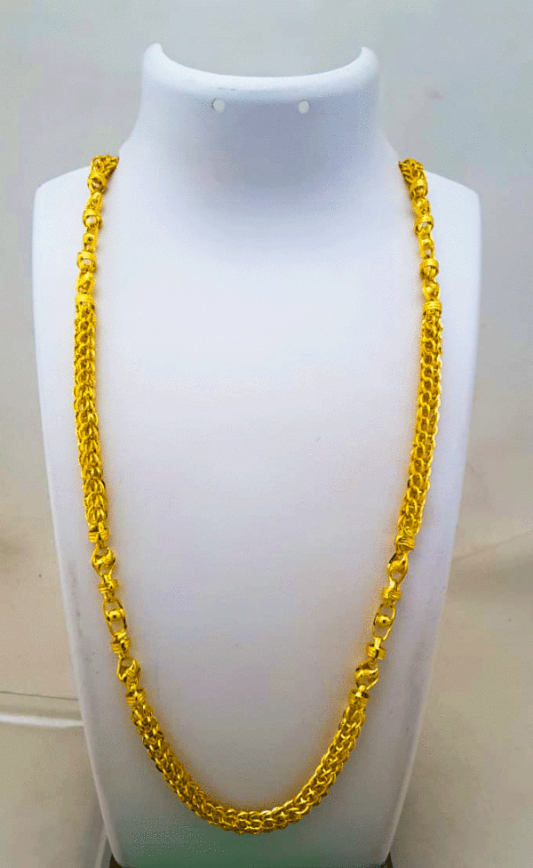 Lightweight 22K Gold Neck Chain for Men's