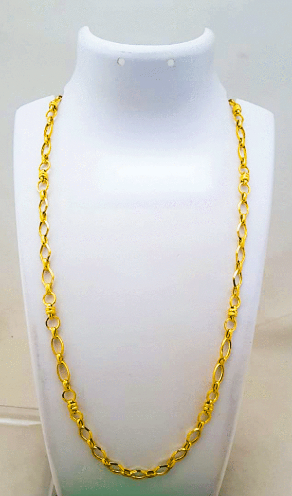 Authentic 22K Gold Neck Chain for Men's
