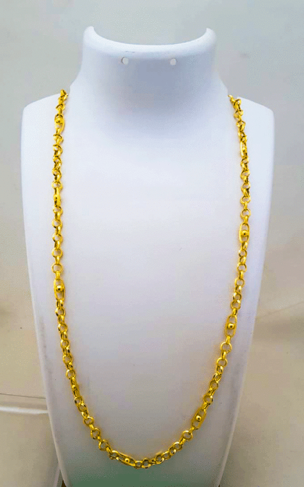 22K Pure Gold Chain for Men