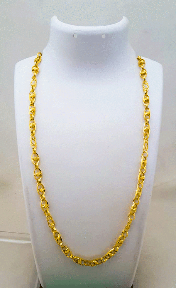 Elegant Unisex Gold Chain – 22K Hallmarked