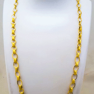 Real Gold 22K Pure Gold Chain for Men