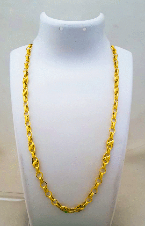 Solid 22K Pure Gold Chain for Men's