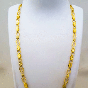 Genuine 22K Pure Gold Chain for Men's