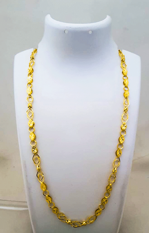 Genuine 22K Pure Gold Chain for Men's