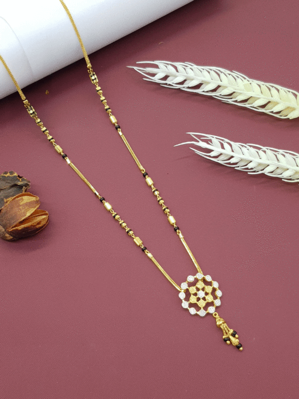 22K Pure Gold Traditional Mangalsutra Design for Women
