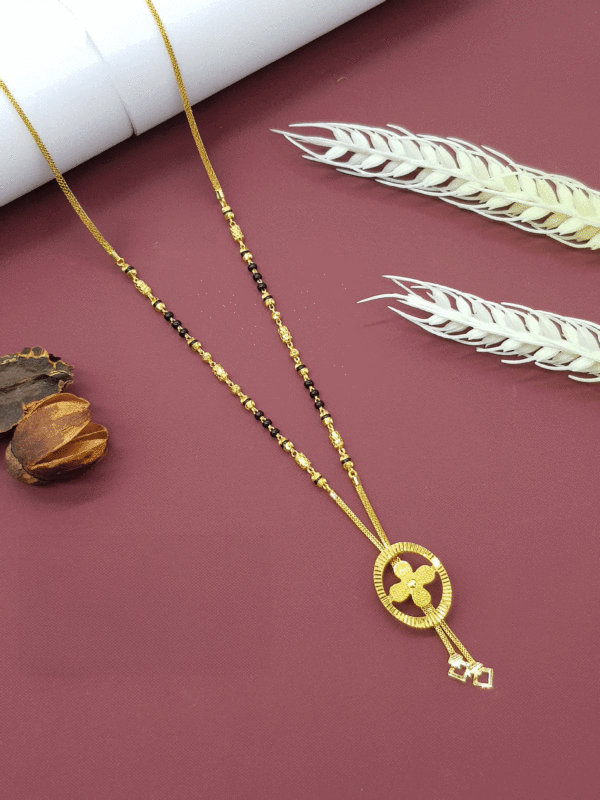 22K Pure Gold Chain Mangalsutra For Women