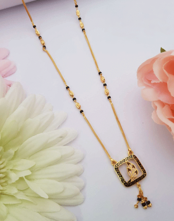 Classic Black Beads 22K Pure Gold Mangalsutra