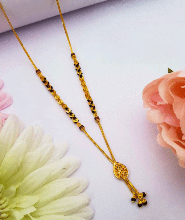 22K Pure Gold Traditional Mangalsutra Design