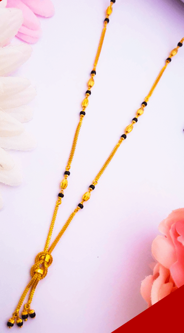 Lightweight 22K Pure Gold Mangalsutra For Women's