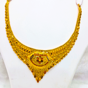 Traditional 22K Pure Gold Necklace (Haar Set)