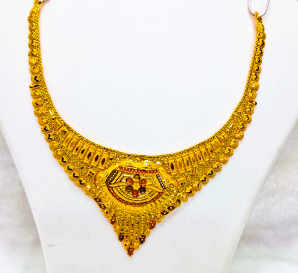 Traditional 22K Pure Gold Necklace (Haar Set)