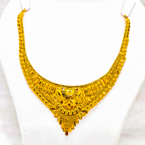 Handcrafted 22K Pure Gold Necklace (Haar Set)