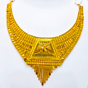 Handcrafted 22K Pure Gold Necklace (Haar Set)