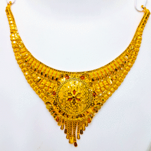 Luxurious 22K Pure Gold Necklace (Haar Set)