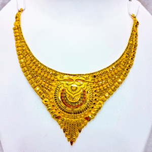 Bridal Attire 22K Pure Gold Necklace (Haar Set)