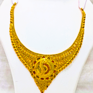 Handcrafted 22K Pure Gold Necklace (Haar Set)