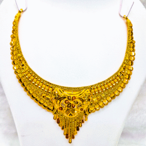 Handcrafted 22K Pure Gold Necklace (Haar Set)