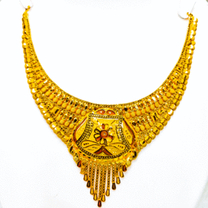 22K Pure Gold Necklace (Haar Set)