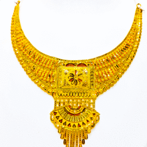 Handcrafted 22K Pure Gold Necklace (Haar Set)