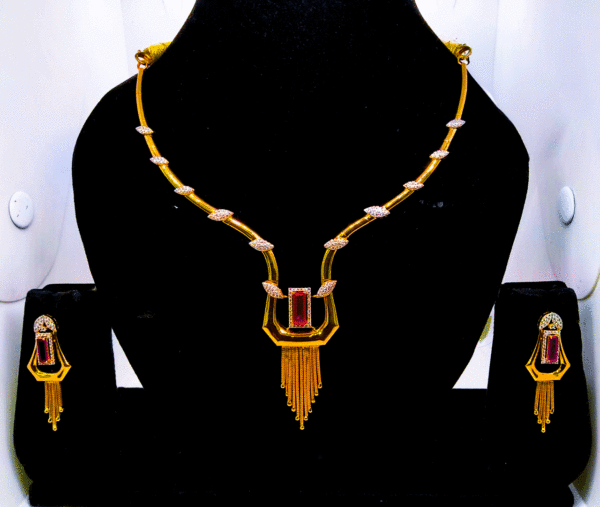 Graceful 22K Gold Necklace For Women's