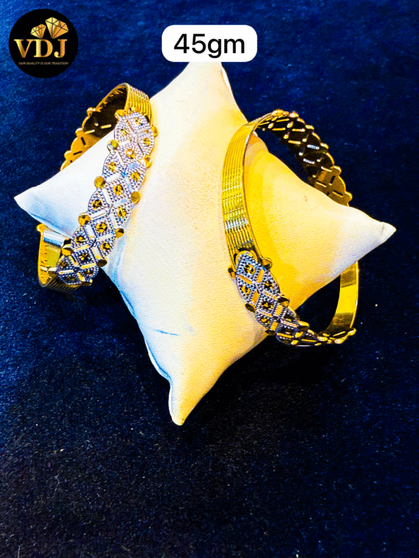 Modern Design 22K Pure Gold Bangles for Women's