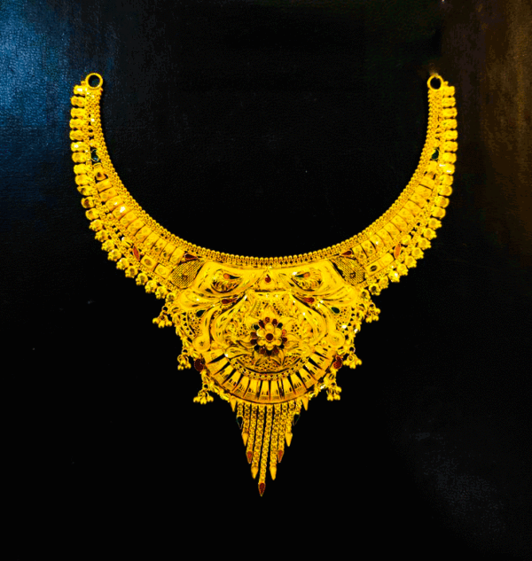 22K Pure Gold Necklace (Haar Set)