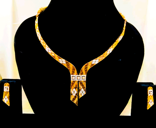 Elegance 18k Rose Gold Necklace For Women's