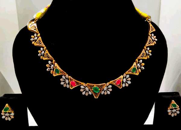 18k Rose Gold Necklace For Women's