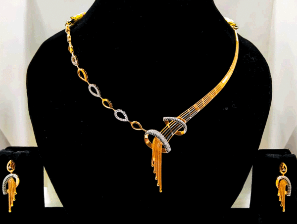 Delicate 18K Rose Gold Necklace For Women's