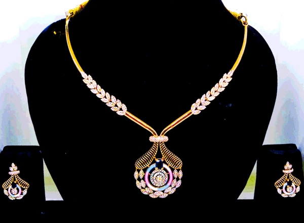 18K Rose Gold Necklace For Women's